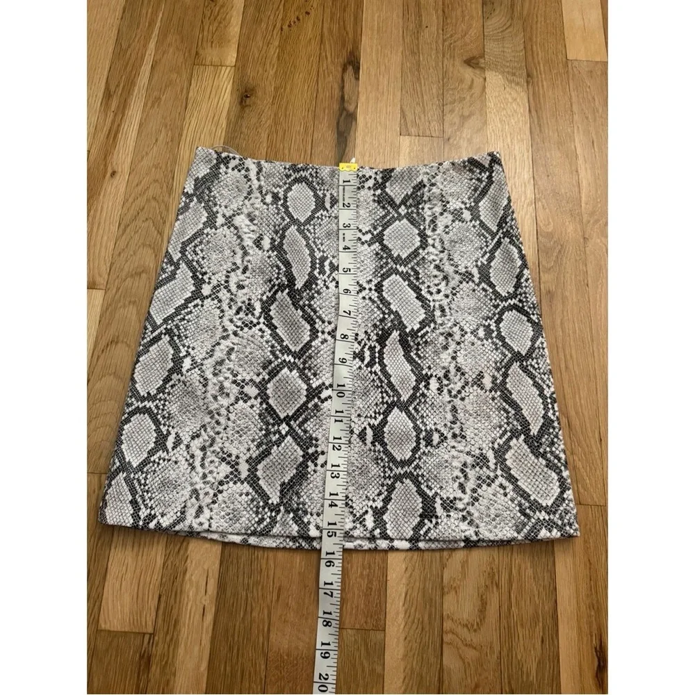 Lulus Venture Out Beige Snake Print Vegan Leather Mini Skirt - Picture 11 of 14